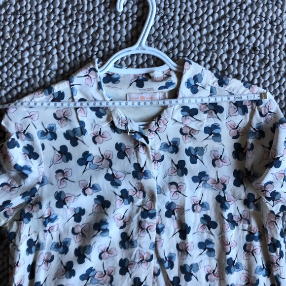 TORY BURCH Floral Silk Blouse - Picture 7 of 11